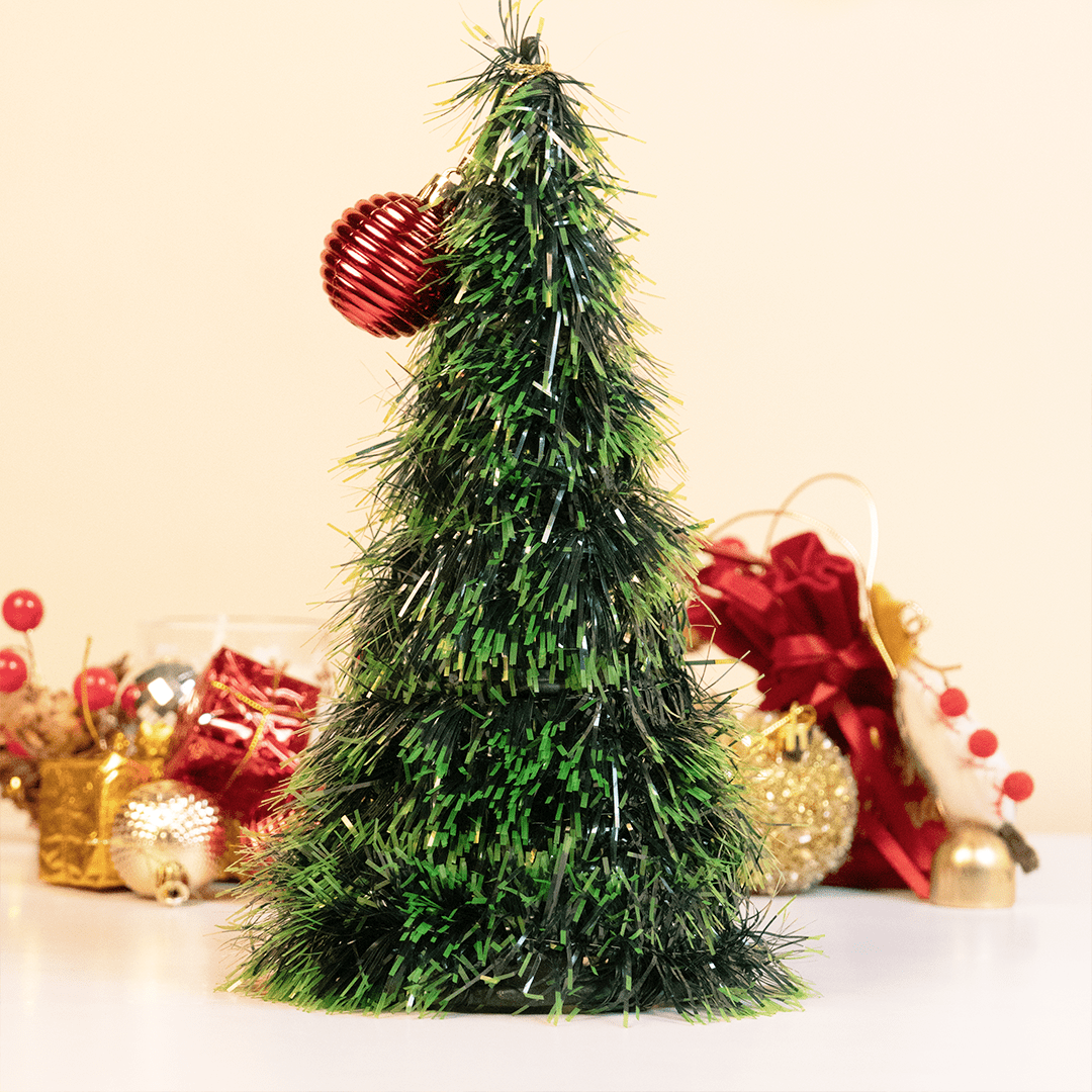 Mini Tinsel Christmas Tree - Memories Insite